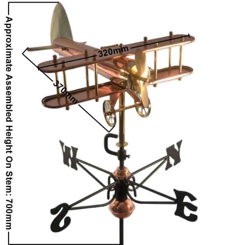 Traditional arrow weathervane measurements