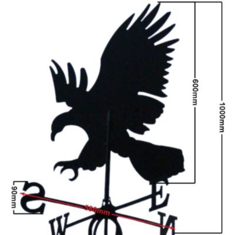 Large eagle weathervane measurements