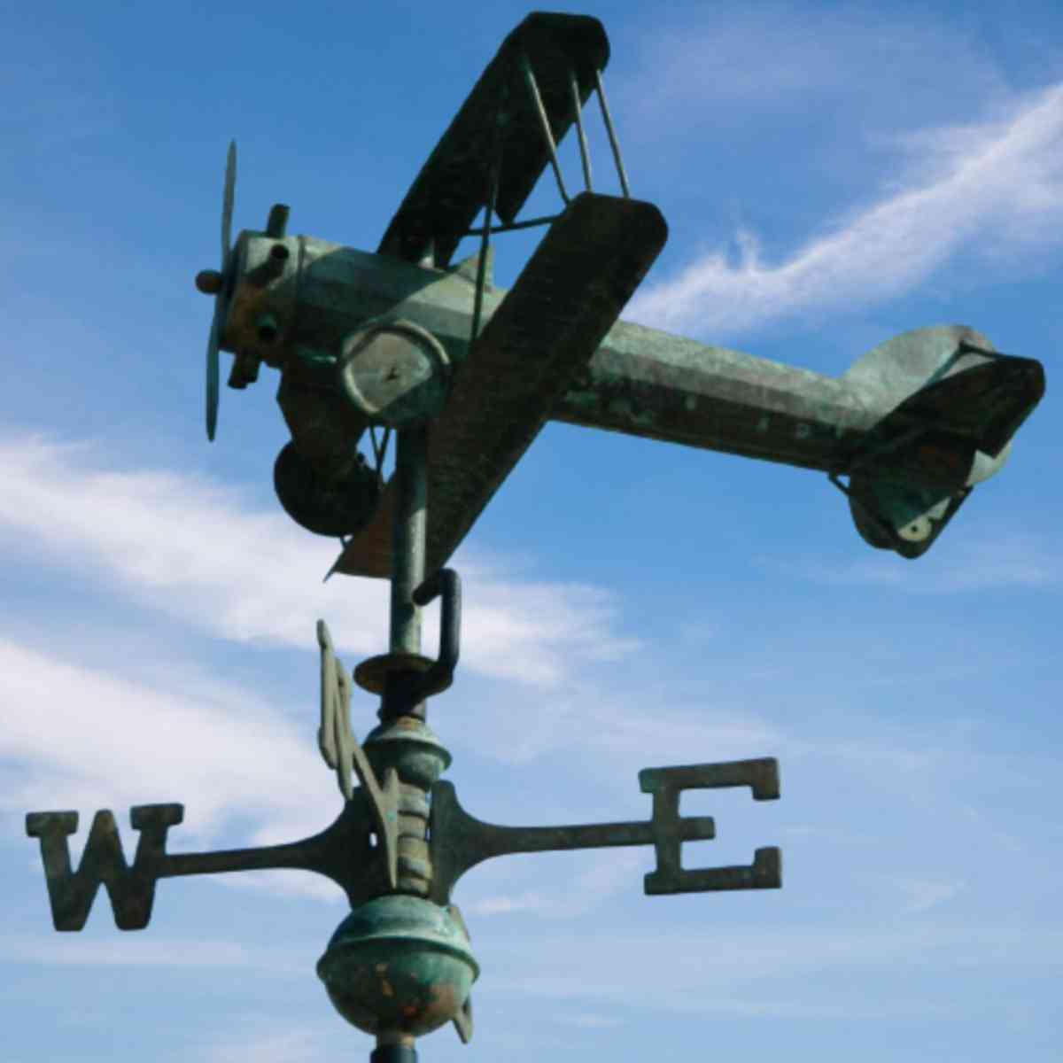 Aged_Copper_Cottage_Aircraft_Weathervane