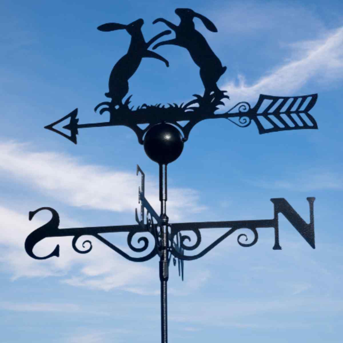 boxing hares weathervanes