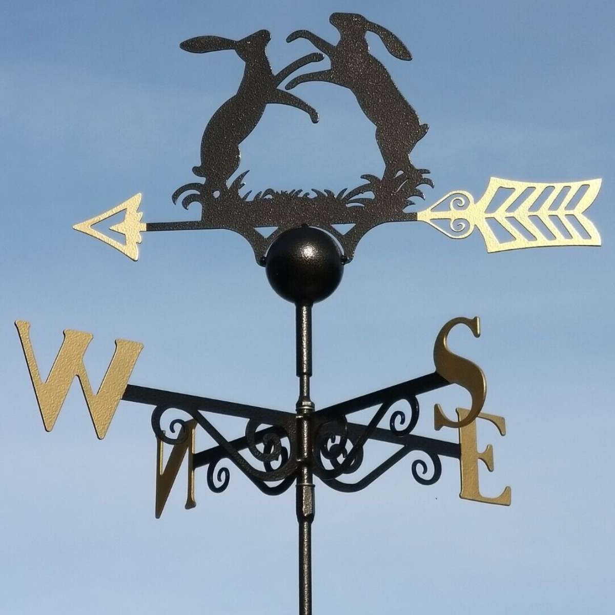 boxing hares weathervanes