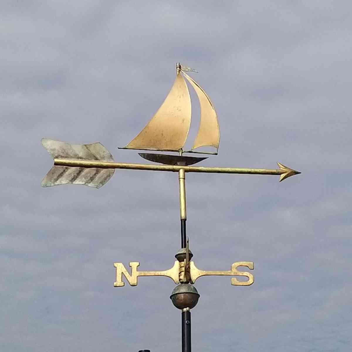 banner weathervane-sailboat