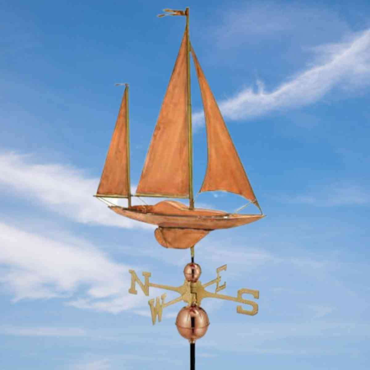 SWEN Products CLIPPER SHIP NAUTICAL Steel Weathervane