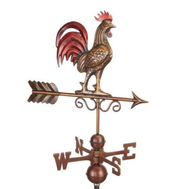 Red Rooster Copper Weathervane