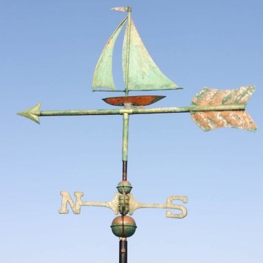 sailboat_copper_verdigris_weathervane