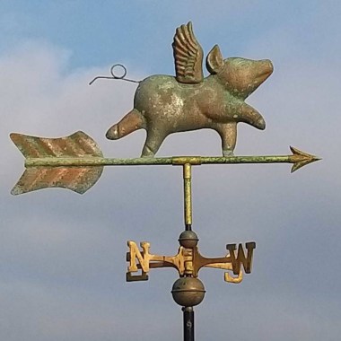 weathervane pigs may fly