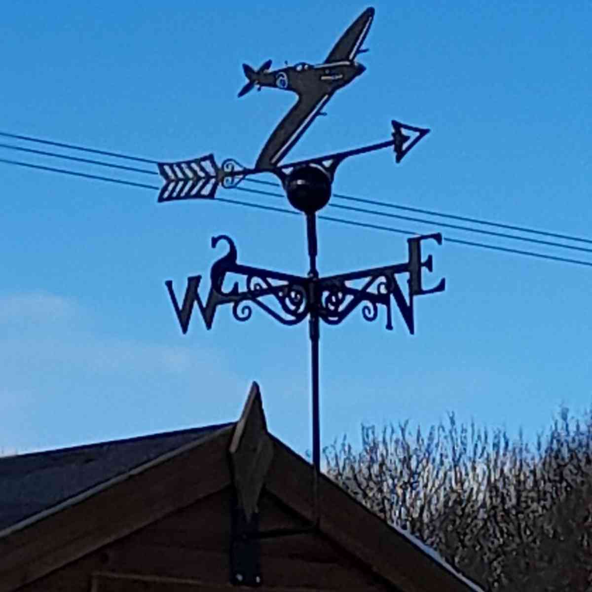 spitfire weathervane installed